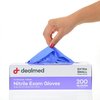 Dealmed Nitrile Disposable Gloves, Nitrile, Powder-Free, XS, 2000 PK, Blue/Violet 787350